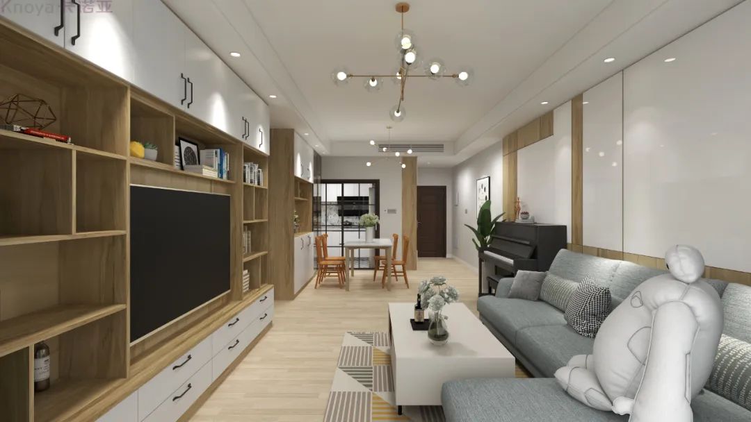 客廳做書柜、臥室設(shè)閱讀角